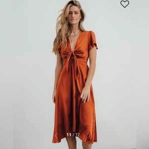 Baltic Born Satin Midi Dress